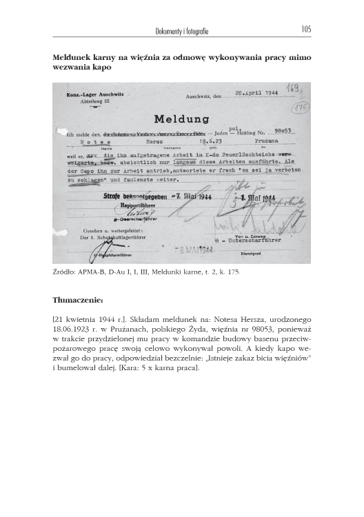 Kilka stron z książki