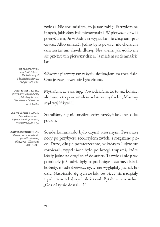 Kilka stron z książki